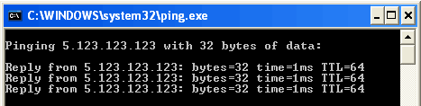 ping response